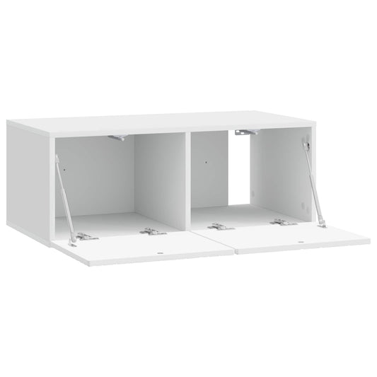 Wall-Mounted TV Cabinet 59.5 x 41 x 30 cm High Gloss White Wall-Mounted TV Cabinet 59.5 x 41 x 30 cm High Gloss White