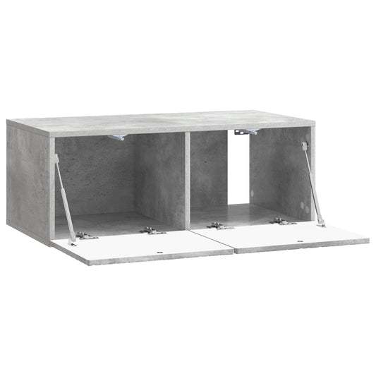 Wall-Mounted TV Cabinet 78.5 x 41 x 30 cm Concrete Grey Wall-Mounted TV Cabinet 78.5 x 41 x 30 cm Concrete Grey