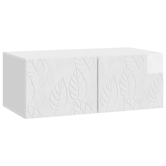 Wall-Mounted TV Cabinet 78.5 x 41 x 30 cm High Gloss White Wall-Mounted TV Cabinet 78.5 x 41 x 30 cm High Gloss White