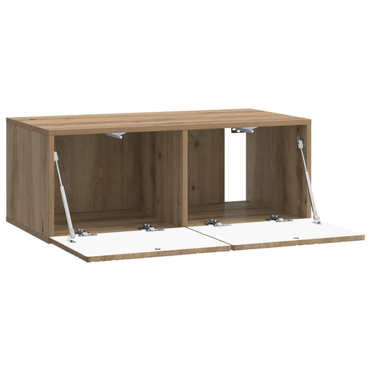 Wall-Mounted TV Cabinet 78.5 x 41 x 30 cm Artisan Oak Wall-Mounted TV Cabinet 78.5 x 41 x 30 cm Artisan Oak