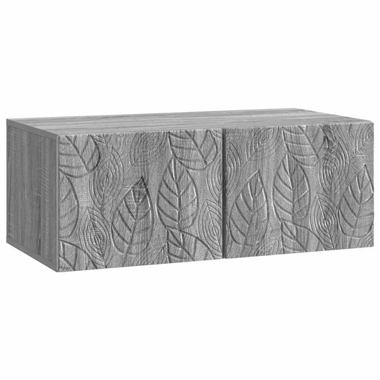 Wall-Mounted TV Cabinet 78.5 x 31 cm Grey Sonoma Wall-Mounted TV Cabinet 78.5 x 31 cm Grey Sonoma