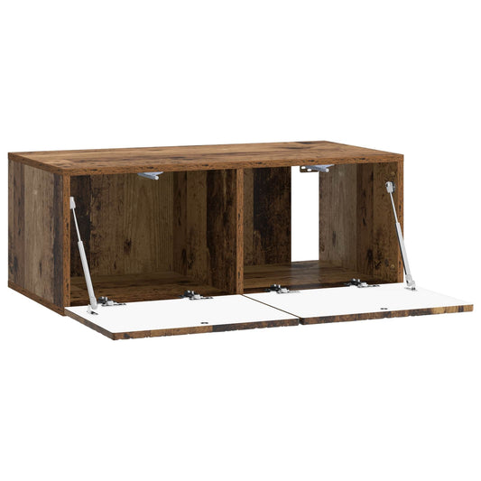 Wall-Mounted TV Cabinet 78.5 x 31 cm Old Wood Engineered Wood Wall-Mounted TV Cabinet 78.5 x 31 cm Old Wood Engineered Wood
