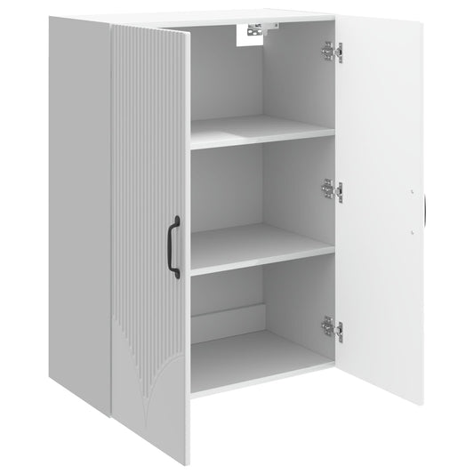 Wall-Mounted Cabinet High Gloss White 66 x 34.5 x 90 cm Wall-Mounted Cabinet High Gloss White 66 x 34.5 x 90 cm