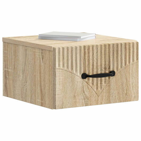 Wall-Mounted Bedside Cabinet 2 pcs Sonoma Oak 34.5 x 33 x 20 cm Wall-Mounted Bedside Cabinet 2 pcs Sonoma Oak 34.5 x 33 x 20 cm