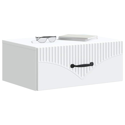 Wall-Mounted Bedside Cabinet 2 pcs White 49 x 34.5 x 20 cm Wall-Mounted Bedside Cabinet 2 pcs White 49 x 34.5 x 20 cm