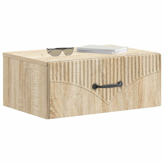 Wall-Mounted Bedside Cabinet 2 pcs Sonoma Oak 49 x 34.5 x 20 cm Wall-Mounted Bedside Cabinet 2 pcs Sonoma Oak 49 x 34.5 x 20 cm