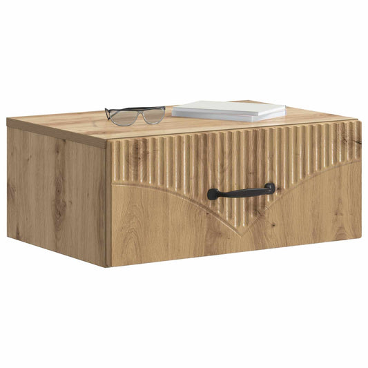 Wall-Mounted Bedside Cabinet Artisan Oak 49 x 34.5 x 20 cm Wall-Mounted Bedside Cabinet Artisan Oak 49 x 34.5 x 20 cm