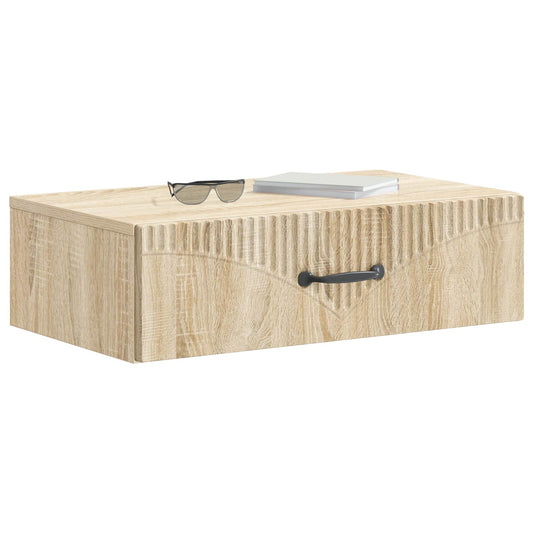 Wall-Mounted Side Table Sonoma Oak 59 x 34.5 x 17 cm Wall-Mounted Side Table Sonoma Oak 59 x 34.5 x 17 cm