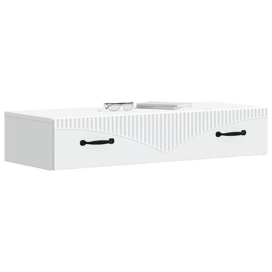Wall-Mounted Side Table Wall-mounted White 87.5 x 34.5 x 17 cm Wall-Mounted Side Table Wall-mounted White 87.5 x 34.5 x 17 cm