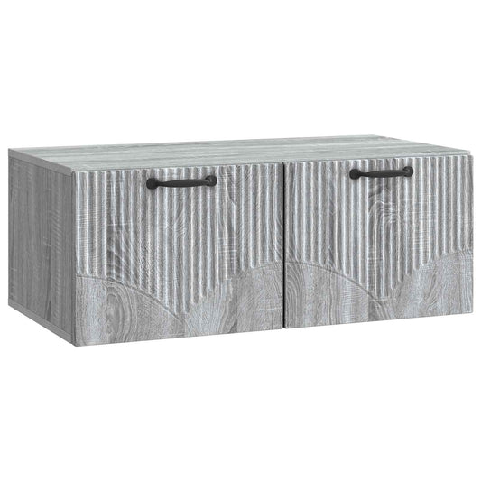 Wall-Mounted TV Cabinet Grey Sonoma 78.5 x 41 x 30 cm Wall-Mounted TV Cabinet Grey Sonoma 78.5 x 41 x 30 cm
