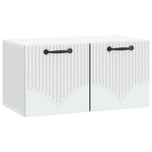 Wall-Mounted TV Cabinet White 59.5 x 31 x 30 cm Engineered Wood Wall-Mounted TV Cabinet White 59.5 x 31 x 30 cm Engineered Wood