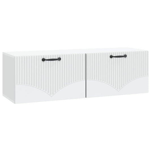 Wall-Mounted TV Cabinet White 98 x 31 x 30 cm Engineered Wood Wall-Mounted TV Cabinet White 98 x 31 x 30 cm Engineered Wood