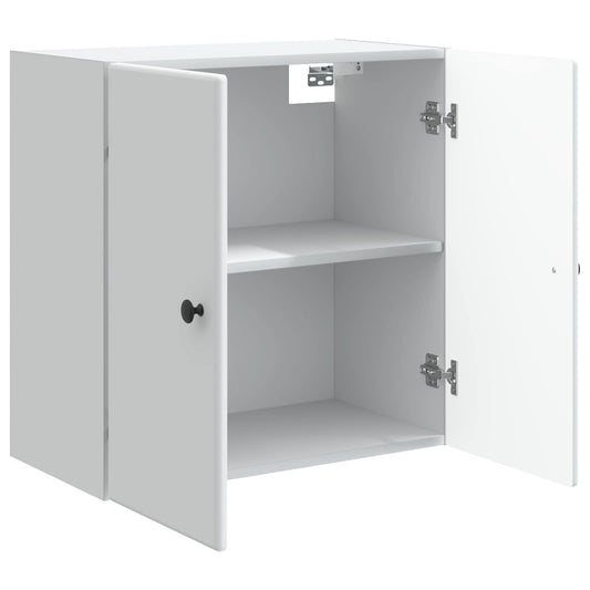Wall-Mounted Cabinet White 59 x 31 x 60 cm Engineered Wood Wall-Mounted Cabinet White 59 x 31 x 60 cm Engineered Wood