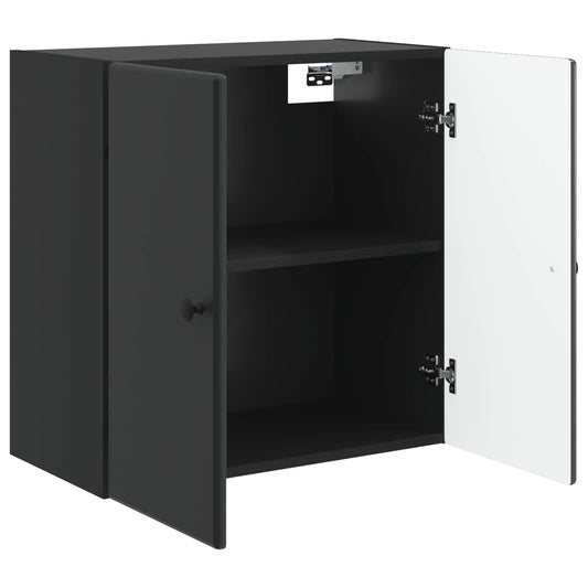 Wall-Mounted Cabinet Black 59 x 31 x 60 cm Engineered Wood Wall-Mounted Cabinet Black 59 x 31 x 60 cm Engineered Wood