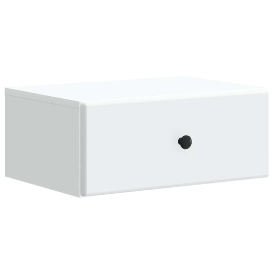 Wall-Mounted Bedside Cabinet White 49 x 34.5 x 20 cm Wall-Mounted Bedside Cabinet White 49 x 34.5 x 20 cm