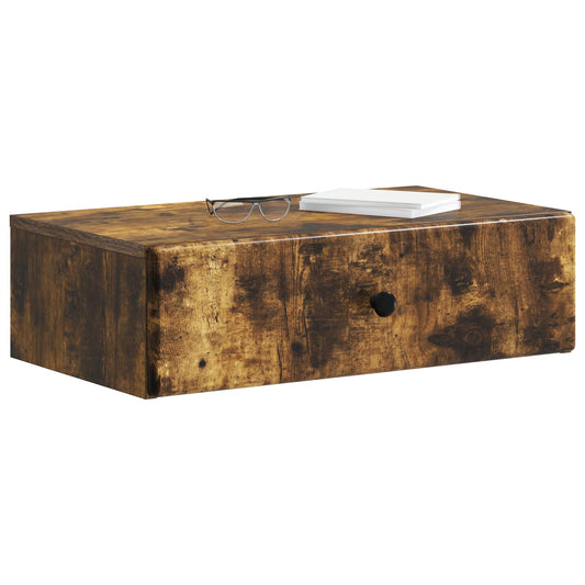 Wall-Mounted Side Table Smoked Oak 59 x 34.5 x 17 cm Wall-Mounted Side Table Smoked Oak 59 x 34.5 x 17 cm