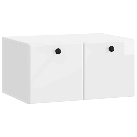 Wall-Mounted TV Cabinet 59.5 x 41 x 30 cm High Gloss White Wall-Mounted TV Cabinet 59.5 x 41 x 30 cm High Gloss White