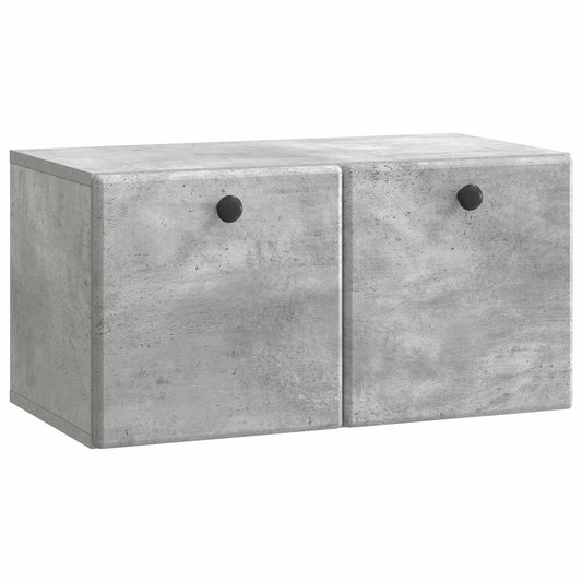 Wall-Mounted TV Cabinet 59.5 x 31 x 30 cm Concrete Grey Wall-Mounted TV Cabinet 59.5 x 31 x 30 cm Concrete Grey