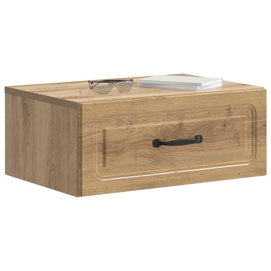 Wall-Mounted Bedside Cabinet Artisan Oak 49 x 34.5 x 20 cm Wall-Mounted Bedside Cabinet Artisan Oak 49 x 34.5 x 20 cm