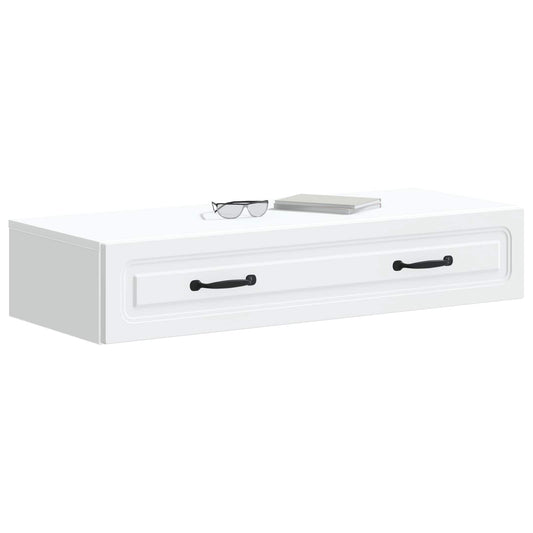 Wall-Mounted Side Table Wall-mounted White 87.5 x 34.5 x 17 cm Wall-Mounted Side Table Wall-mounted White 87.5 x 34.5 x 17 cm