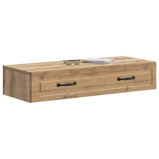 Wall-Mounted Side Table Artisan Oak 87.5 x 34.5 x 17 cm Wall-Mounted Side Table Artisan Oak 87.5 x 34.5 x 17 cm