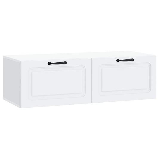 Wall-Mounted TV Cabinet White 98 x 41 x 30 cm Engineered Wood Wall-Mounted TV Cabinet White 98 x 41 x 30 cm Engineered Wood