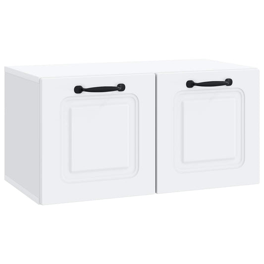 Wall-Mounted TV Cabinet White 59.5 x 31 x 30 cm Engineered Wood Wall-Mounted TV Cabinet White 59.5 x 31 x 30 cm Engineered Wood