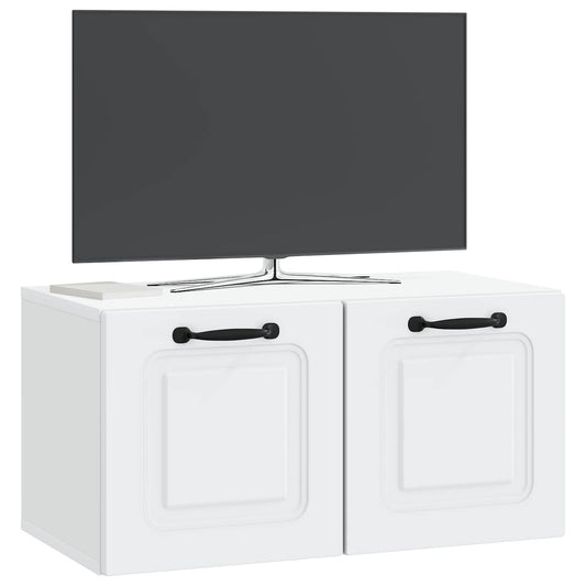 Wall-Mounted TV Cabinet White 59.5 x 31 x 30 cm Engineered Wood Wall-Mounted TV Cabinet White 59.5 x 31 x 30 cm Engineered Wood