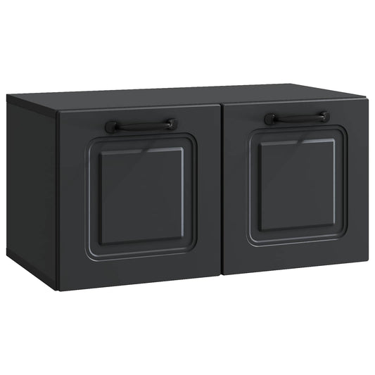 Wall-Mounted TV Cabinet Black 59.5 x 31 x 30 cm Engineered Wood Wall-Mounted TV Cabinet Black 59.5 x 31 x 30 cm Engineered Wood