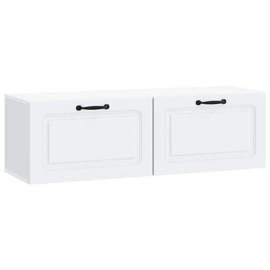 Wall-Mounted TV Cabinet White 98 x 31 x 30 cm Engineered Wood Wall-Mounted TV Cabinet White 98 x 31 x 30 cm Engineered Wood