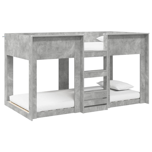 Bunk Bed for Kids Concrete Grey 90 x 200 cm Engineered Wood Bunk Bed for Kids Concrete Grey 90 x 200 cm Engineered Wood