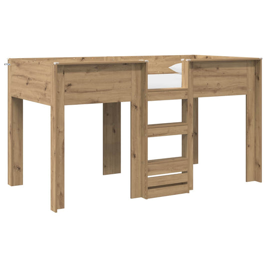 Bunk Bed for Kids Artisan Oak 100 x 200 cm Engineered wood Bunk Bed for Kids Artisan Oak 100 x 200 cm Engineered wood