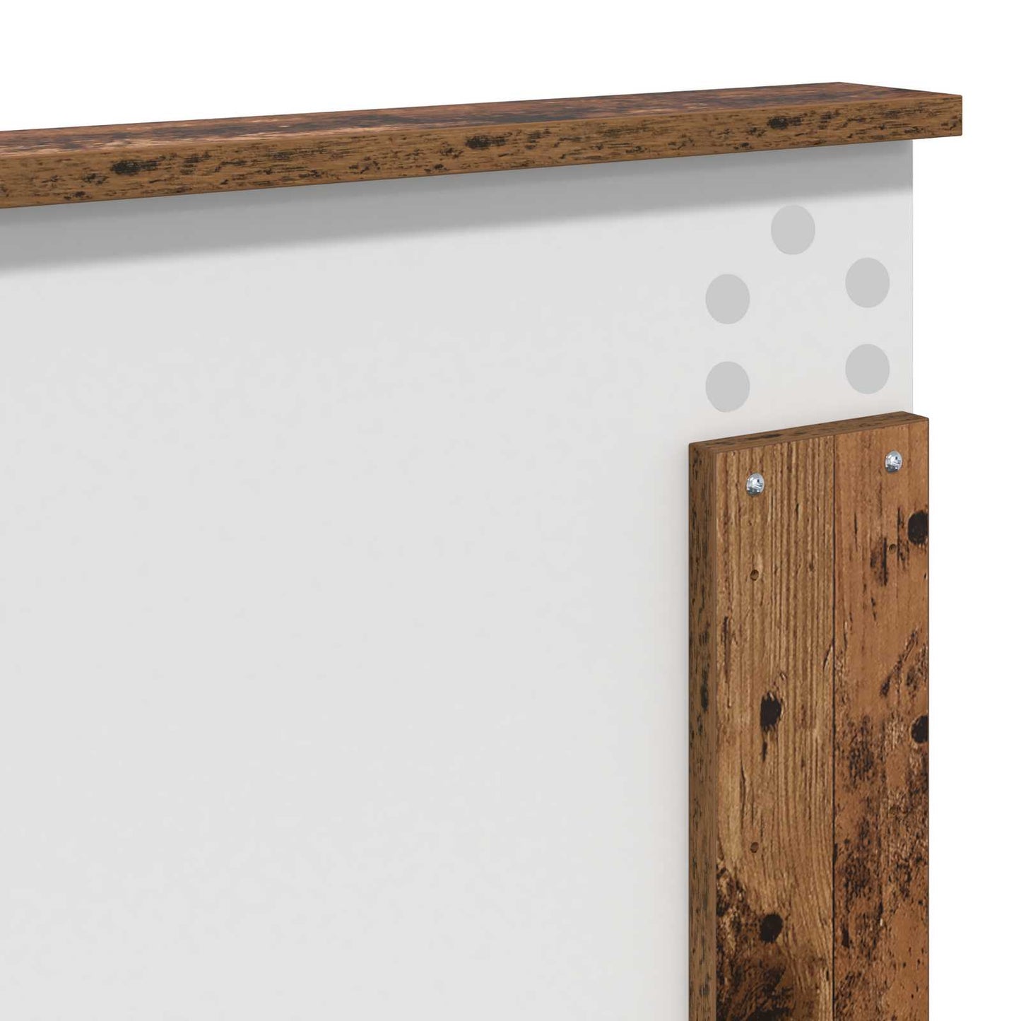 Bed Frame with Headboard Old Wood 120 x 200 cm Solid Pine Wood