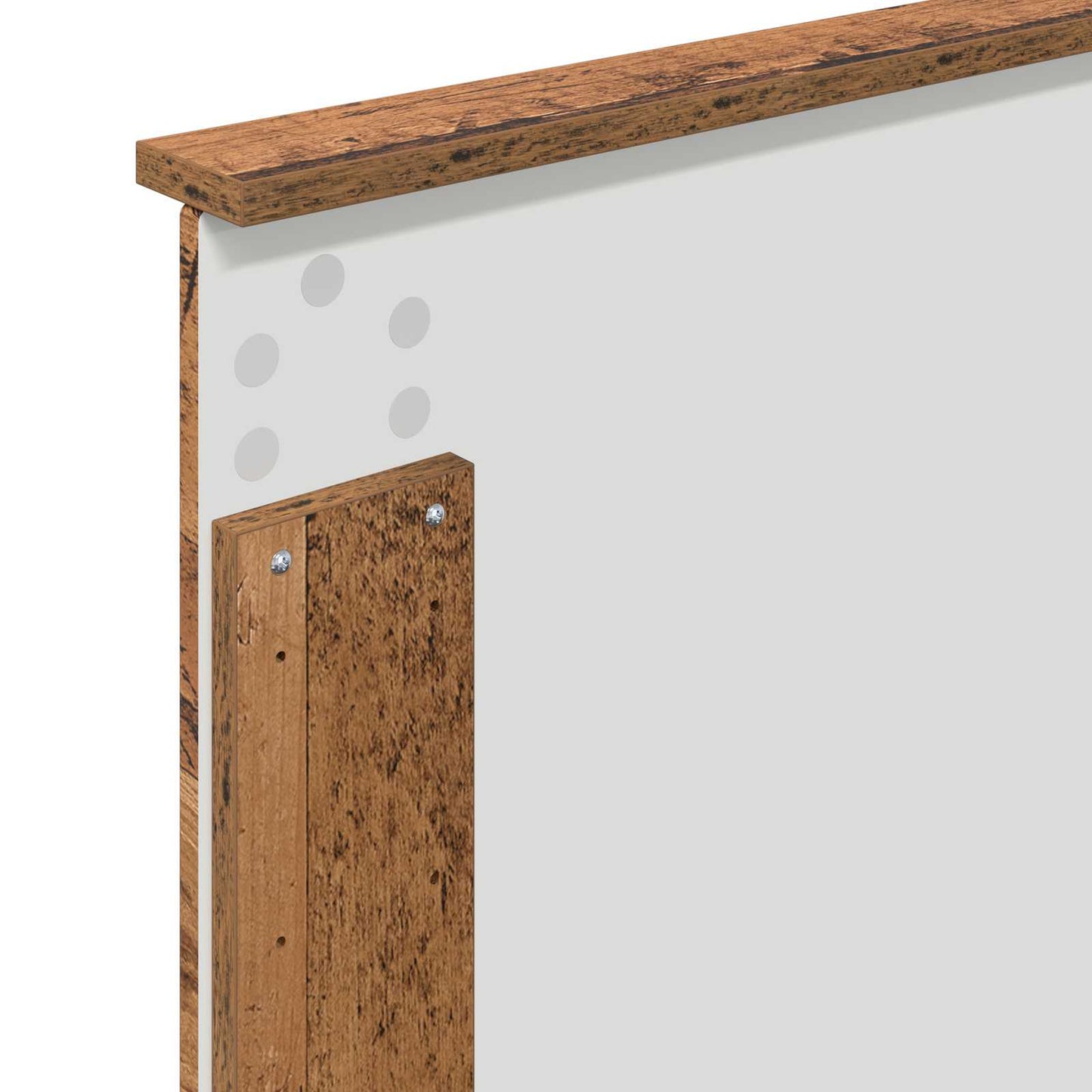 Bed Frame with Headboard Old Wood 90 x 200 cm Engineered Wood
