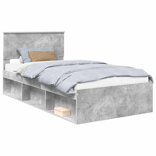 Bed Frame Concerte Grey 100 x 200 cm Solid Pine Wood Bed Frame Concerte Grey 100 x 200 cm Solid Pine Wood