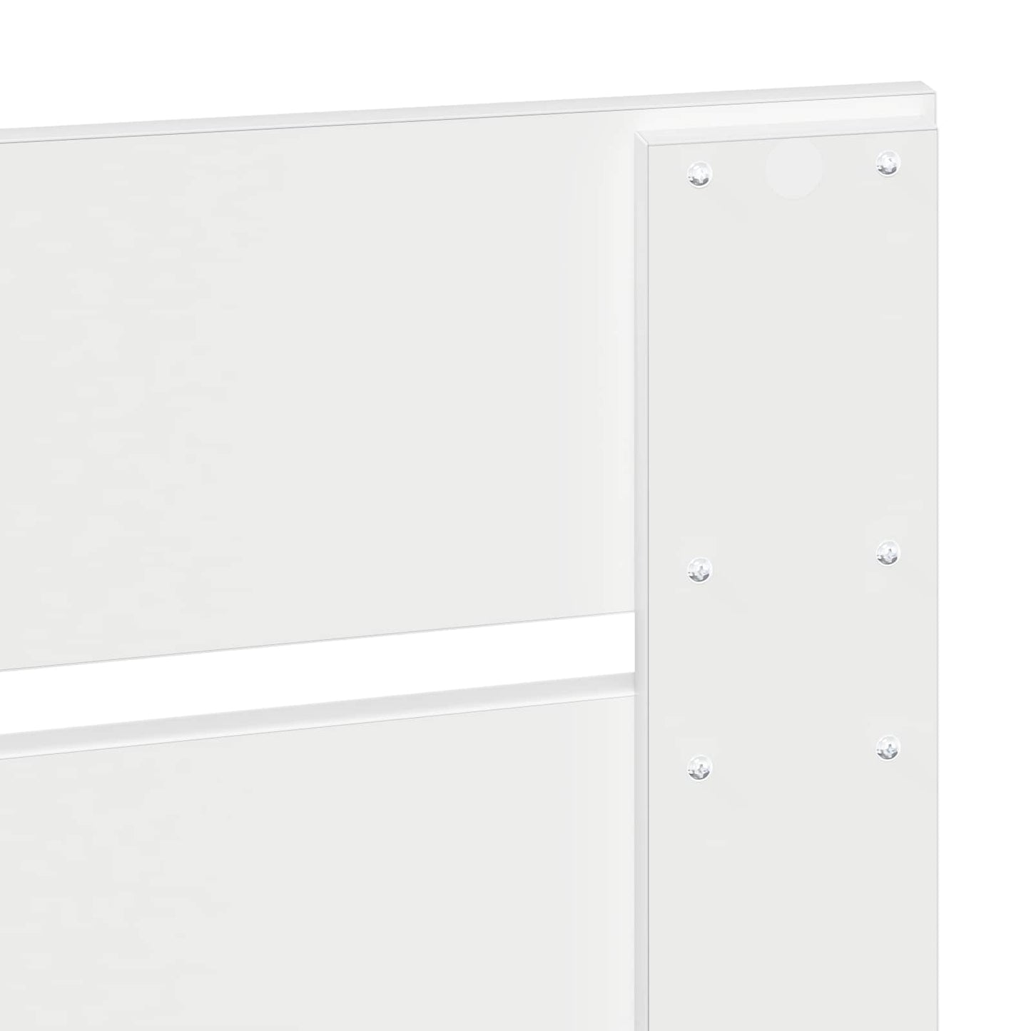 Bed Frame with Headboard White 180 x 200 cm Solid Pine Wood