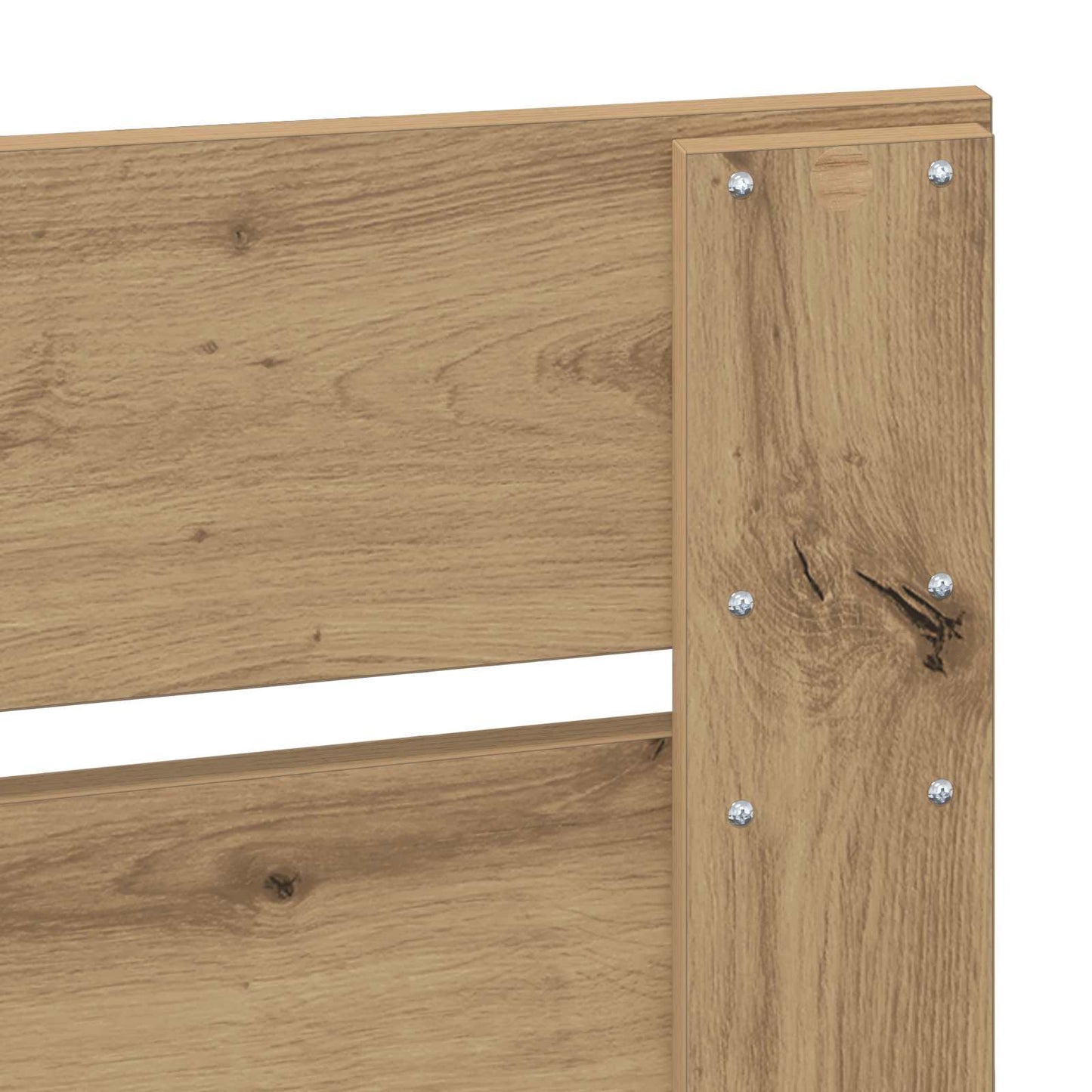 Bed Frame Artisian Oak 120 x 200 cm Solid Pine Wood