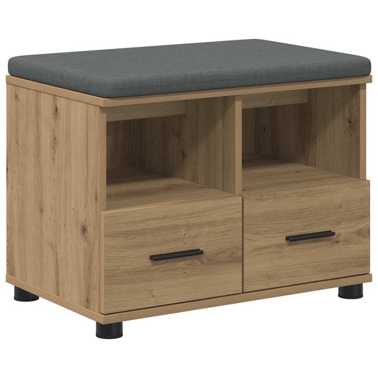 Hall Bench Artisan Oak 60 x 38 x 46 cm Hall Bench Artisan Oak 60 x 38 x 46 cm