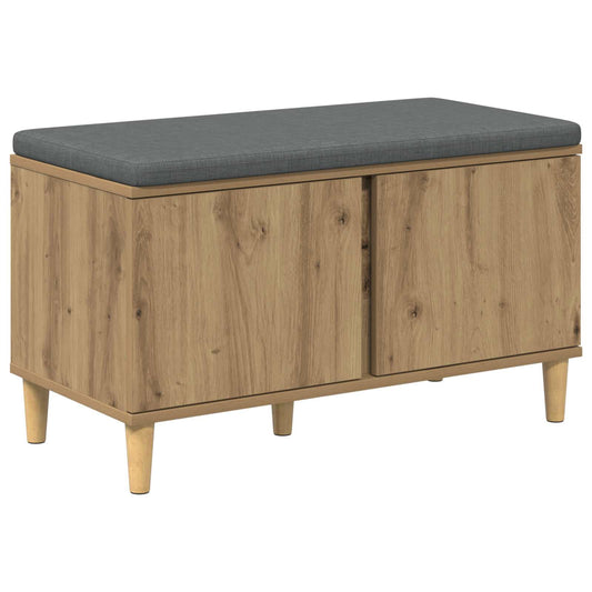 Hall Bench Artisan Oak 80 x 38 x 46 cm Hall Bench Artisan Oak 80 x 38 x 46 cm