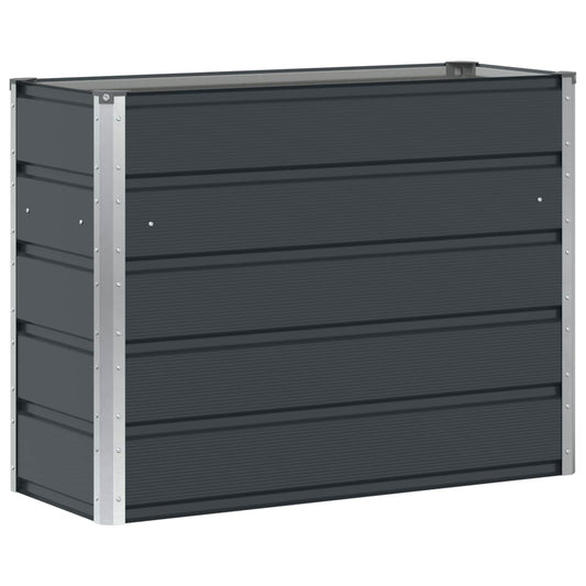 Planter Anthracite 100 x 40 x 75 cm Steel Planter Anthracite 100 x 40 x 75 cm Steel