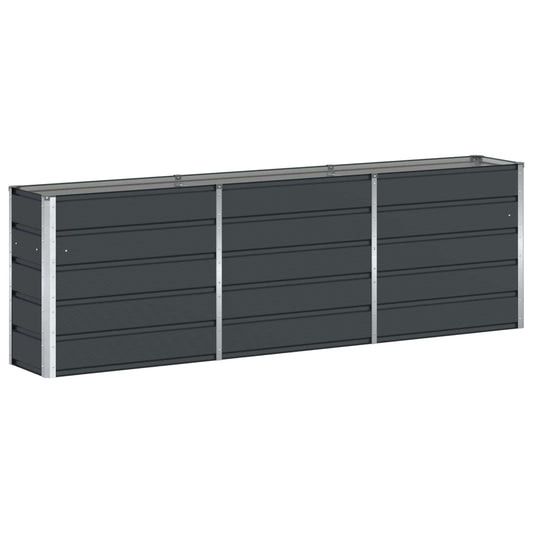 Planter Anthracite 240 x 40 x 75 cm Steel Planter Anthracite 240 x 40 x 75 cm Steel