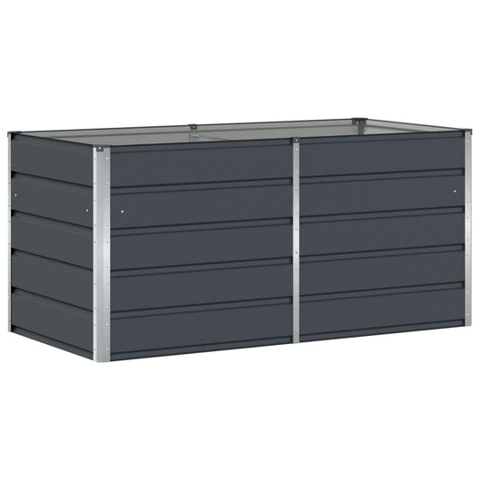 Planter Anthracite 160 x 80 x 75 cm Steel Planter Anthracite 160 x 80 x 75 cm Steel
