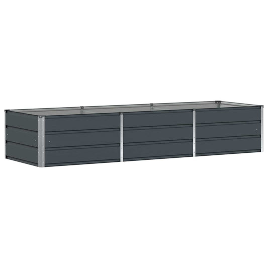 Planter Anthracite 240 x 80 x 45 cm Steel Planter Anthracite 240 x 80 x 45 cm Steel