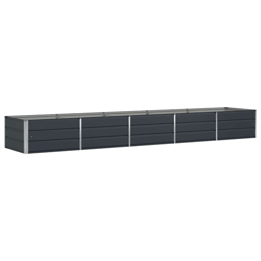 Planter Anthracite 400 x 80 x 45 cm Steel Planter Anthracite 400 x 80 x 45 cm Steel