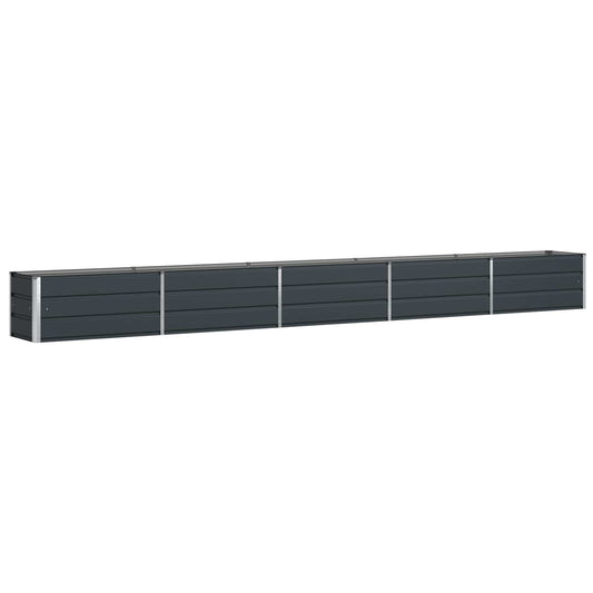 Planter Anthracite 480 x 50 x 45 cm Galvanised Steel Planter Anthracite 480 x 50 x 45 cm Galvanised Steel