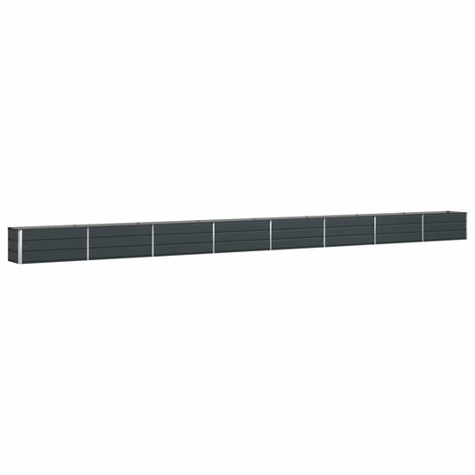 Planter Anthracite 770 x 50 x 45 cm Galvanised Steel Planter Anthracite 770 x 50 x 45 cm Galvanised Steel
