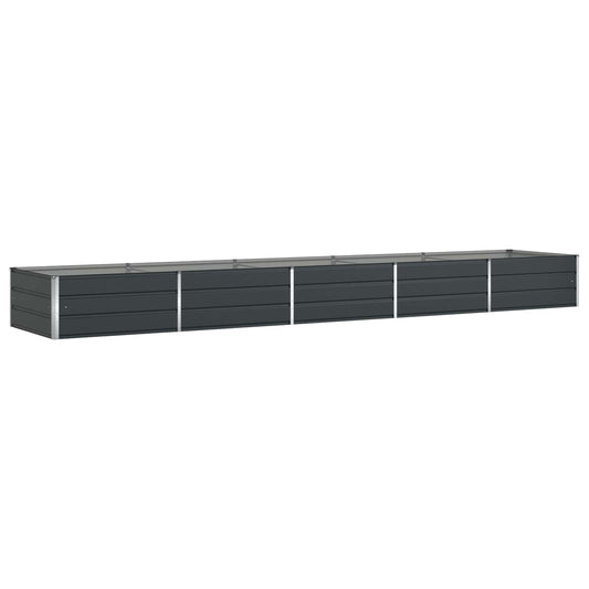 Planter Anthracite 480 x 100 x 45 cm Galvanised Steel Planter Anthracite 480 x 100 x 45 cm Galvanised Steel