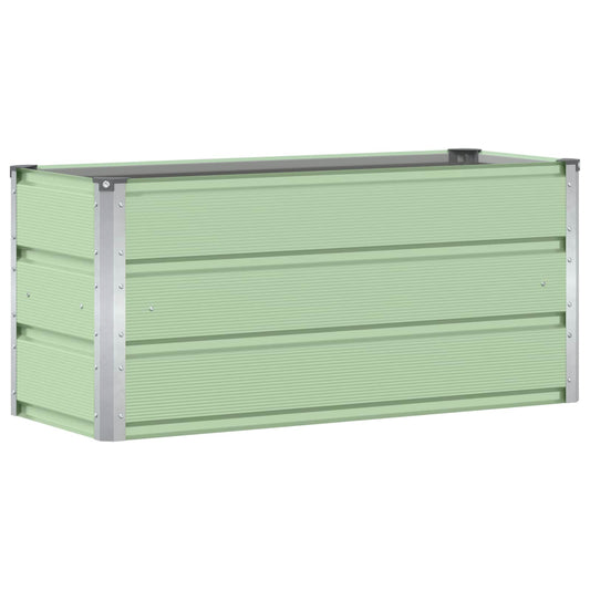 Planter Green 100 x 40 x 45 cm Steel Planter Green 100 x 40 x 45 cm Steel