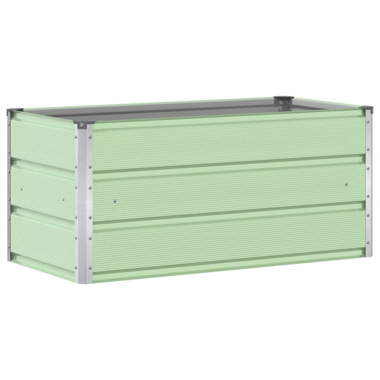 Planter Pastel Green 100 x 50 x 45 cm Galvanised Steel Planter Pastel Green 100 x 50 x 45 cm Galvanised Steel