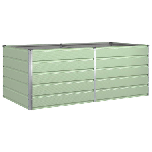 Planter Pastel Green 195 x 100 x 75 cm Galvanised Steel Planter Pastel Green 195 x 100 x 75 cm Galvanised Steel